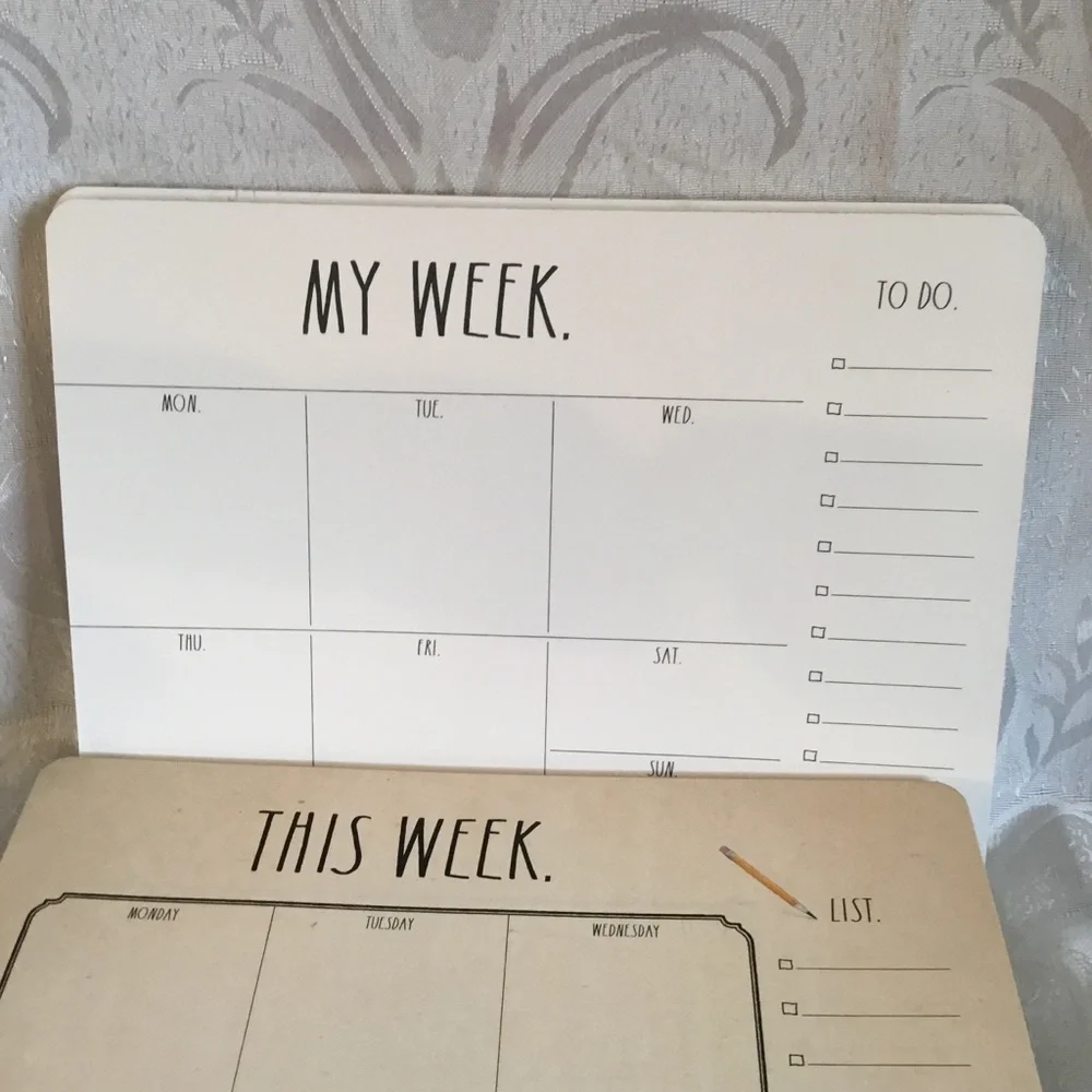 Bundle of Weekly Calendar Pads and Scheduler
